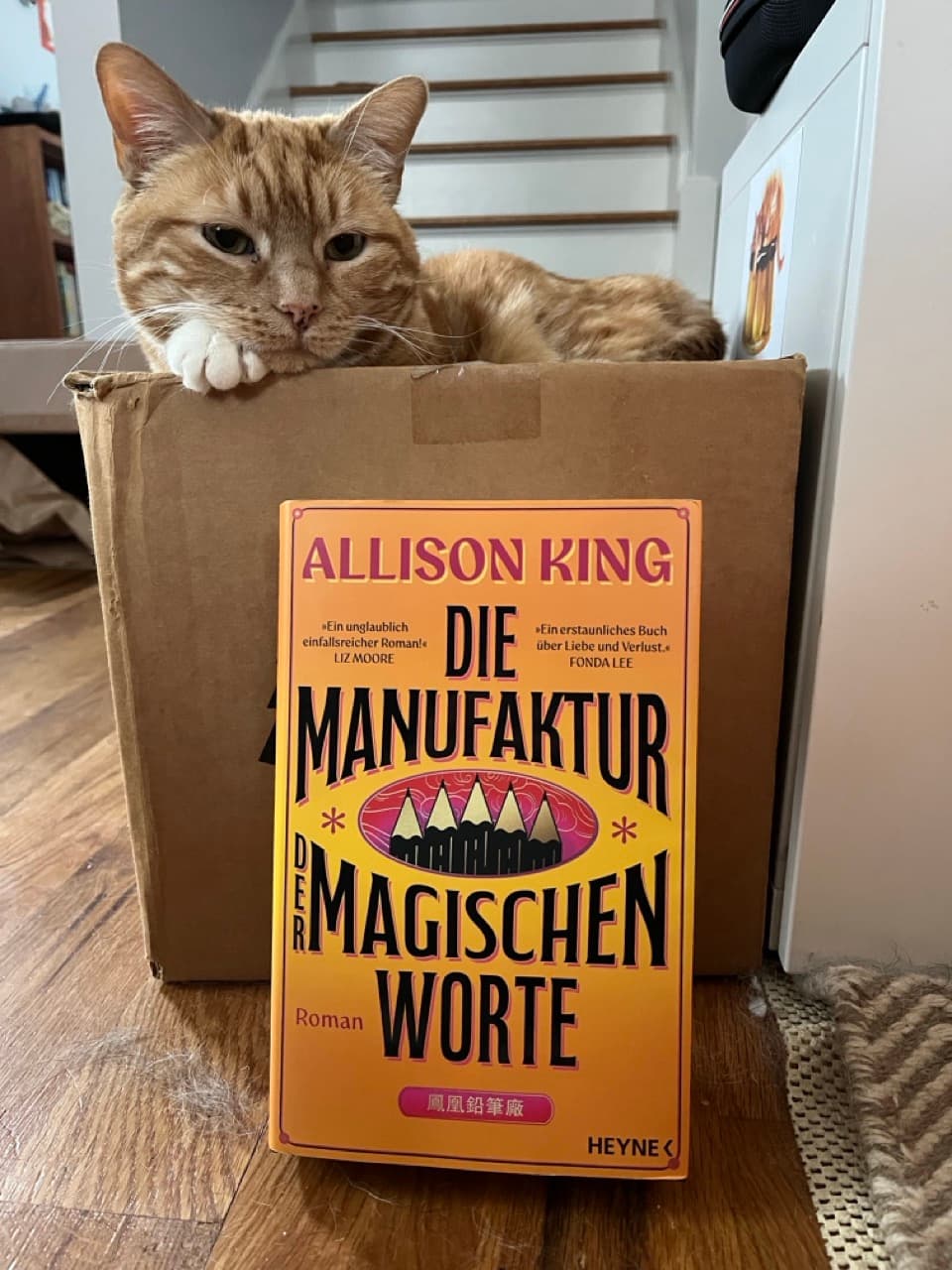 Peach with the German edition of The Phoenix Pencil Company