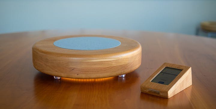 Cortico's Hearth, a recording device powered by Raspberry Pi controlled remotely via an iPhone